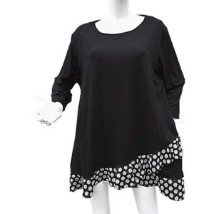 Tunique taille 46 48 50 52 femme vêtement mariage chic grande taille ample H604
