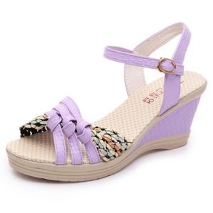 chaussure violette femme talon