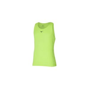 T-SHIRT MAILLOT DE SPORT T-shirt de running sans manche MIZUNO Aero Tank Vert clair - Homme/Adulte