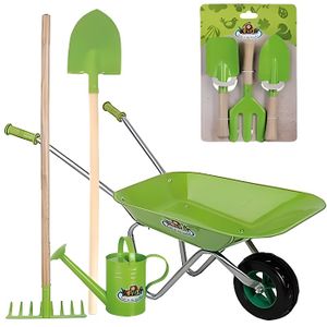 Brouette avec outils de jardin Small Foot 11627 - Set de jardinage enfant -  Outils de jardin enfant