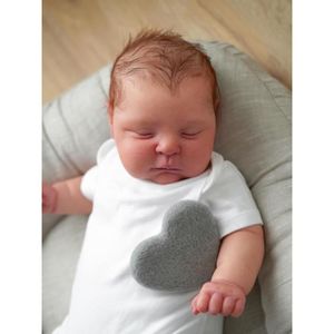 POUPÉE NPK – poupée de bébé Reborn à corps doux de 49CM avec peau 3D, plusieurs couches de peinture avec racine de la main, 49CM