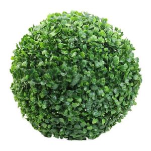 FLEUR ARTIFICIELLE Boule végétale artificielle - Shipenophy - Buis mariage décoration extérieure - Plastique avancé - Vert - 20 cm
