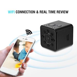 CAMÉRA MINIATURE Caméra de sécurité domestique TBEST - Mini caméscope de sport infrarouge WiFi 1080P HD portable