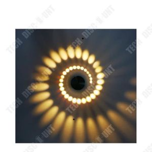 APPLIQUE  TD® Applique Murale moderne- Lampe en spirale créative ronde 1w 3w - Décoration Créative - Eclairage - Salons Chambres hôtels Halls