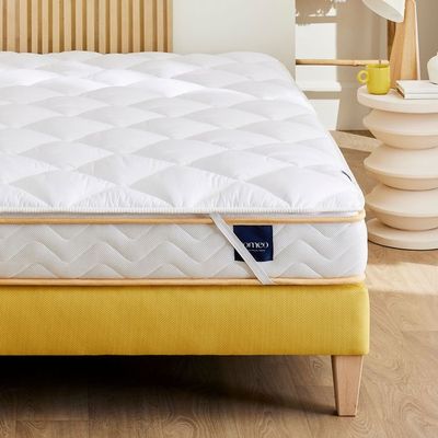 Lot De 2 Surmatelas Lestra Fjord 80x200 Cm - Mousse Mémoire De Forme, Moelleux, Blanc