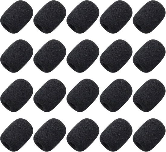 MeetRade Lot de 6 housses de microphone en mousse, protection MeetRade Lot de 6 housses de microphone en mousse, protection