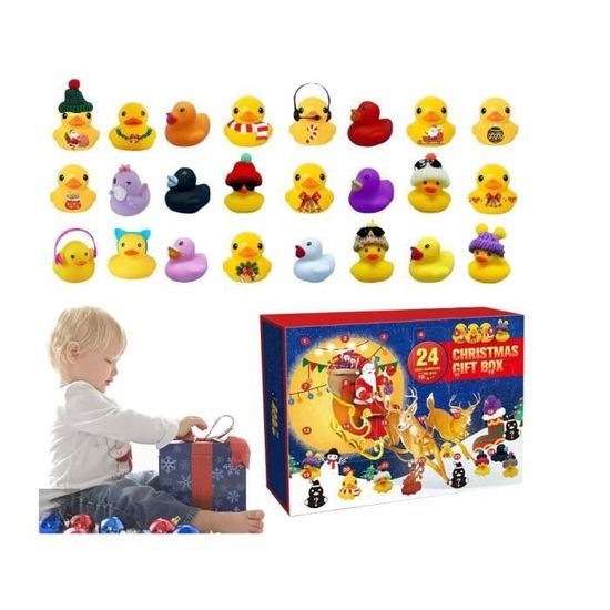 Calendrier De L’Avent Canards En Caoutchouc Lubibi 2024 – 24 Canards + 22 Accessoires Pour Enfants