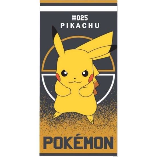 Grande Serviette De Plage Pokémon Detective Pikachu - Taille 140x180 Cm - Neuf En Emballage