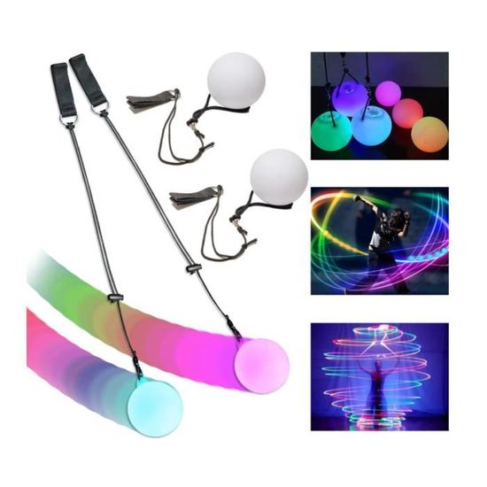 Lot de Balles de Jonglage LED Boule Lumineuse - Balles de Jonglage pour Début