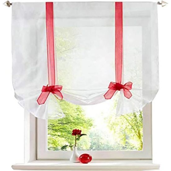 Lecloud Leia - Lot De 2 Rideaux Transparents Bleu Marine De 213,4 Cm De