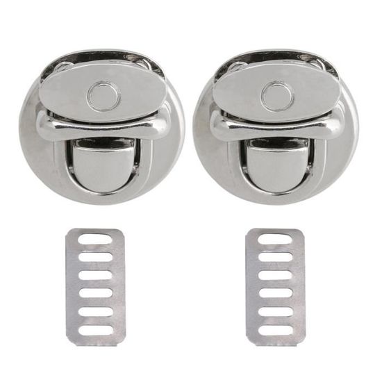 Forreen 30 Pièces Fermoir Cartable Twist Turn Lock Métal - Serrure Pour Sac à Main, Portefeuille Et Cuir Artisanat