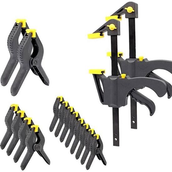 Lot 4 Pinces F Rapides Maizoon ND01 - Serre-joints Une Main Pour Bricolage Et Menuiserie