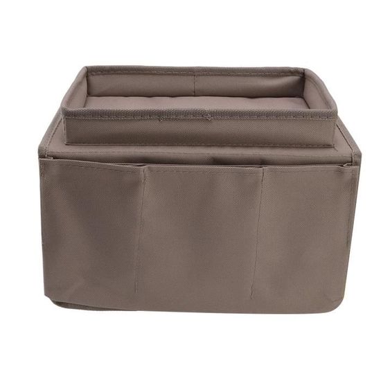 Porte-gobelet Pour Canapé En Bambou Naturel - Plateau D'accoudoir Avec Compartiment Téléphone
