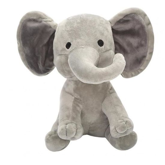 1pc adorable éléphant Plus jouet jouet huggable animal bébé bébé animé peluche jouet pour bébés filles garçons (9 ") parfait