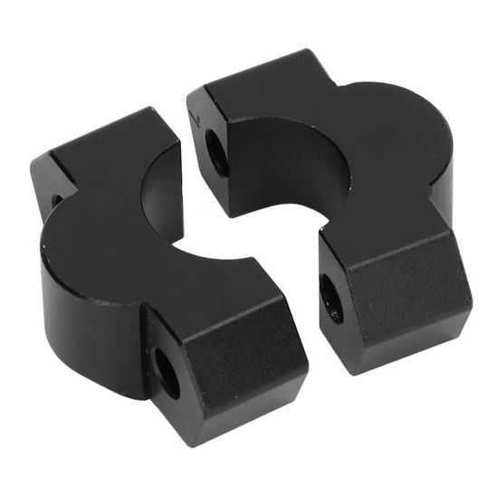 Riser Guidon Moto 25 Mm – Rehausseur Universel 1 Pouce, Alliage Aluminium, Confort De Pilotage (Noir)