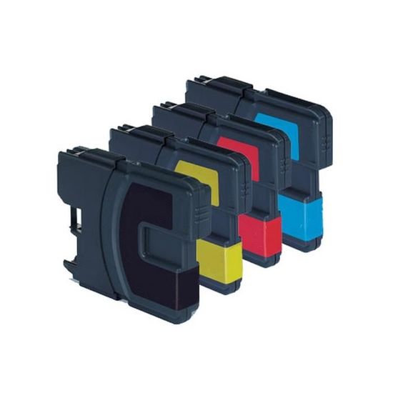 Lot De 5 Cartouches D'encre Vhbw Compatibles Brother LC121 - 3 Couleurs CYM 10ml + 2 Noires 16ml - Pour DCP-J132W, MFC-J245