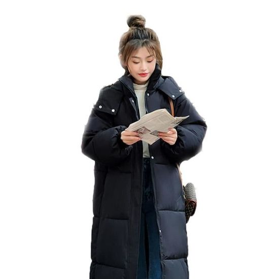 Doudoune Femme Hiver Chaude à Capuche - Polaire épaisse, Coupe-vent, Résistante à L'eau - Pliable, Légère, Tailles S à XXL