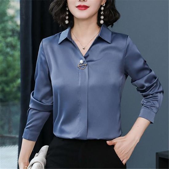 Chemise longue en soie femme sales