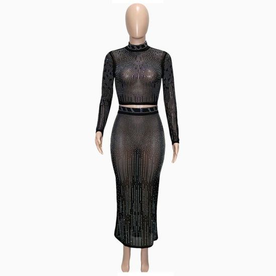 Haut Gothique Femme – Boléro Court En Maille Transparente – Manches Longues – Noir – Style Punk Festival - 6