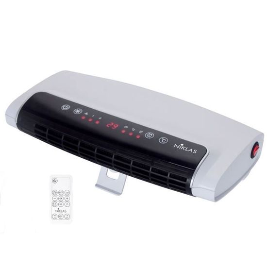 Reglette infrarouge murale, commande a cordelette reversible, 600-1200W S&P