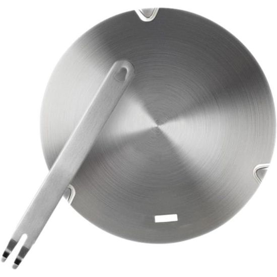 Plaque De Transfert De Chaleur Pour Induction - Inox Pliable Or Rose 20/24 Cm