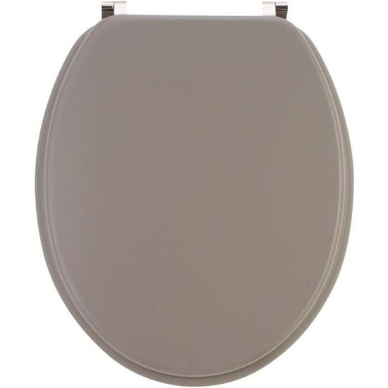 Wirquin WC-Sitz Woody – Zementfliesen-Design, MDF, Universell Rund, Passt Auf Fast Jede Toilette