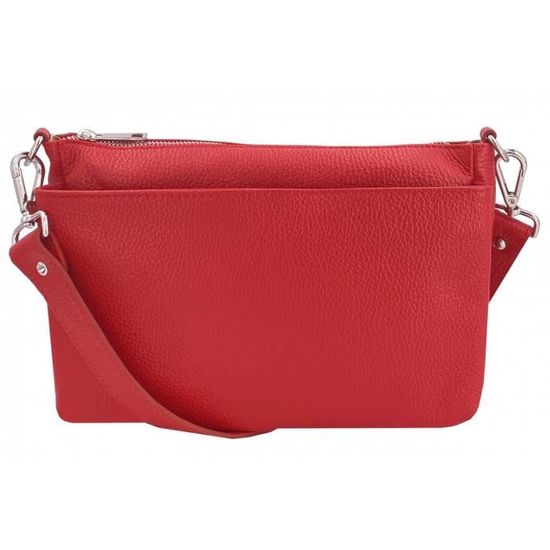 Sac Bandoulière Gris Polyester Et Cuir - Sylvain Lefebvre - Parfait état Occasion