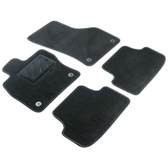 Tapis De Sol Sur Mesure Pour Audi A3 8V (à Partir De 2012) - Antidérapants Avec Talonnette Caoutchouc Renforcé Et Fixations, Noir Élégant