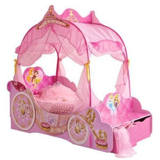 worlds apart 862780 lit carrosse disney princesses rose cdiscount maison