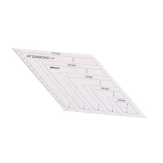 Règle De Matelassage AUTOTOOLHOME 16,5x30,5 Cm – Acrylique Transparent, Grille Jaune/gris, Angles 30/45/60°, épaisseur 3 Mm