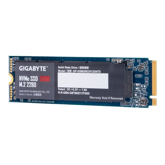 GIGABYTE - SSD Interne - 512Go - M.2 NVMe (GP-GSM2NE3512GNTD)