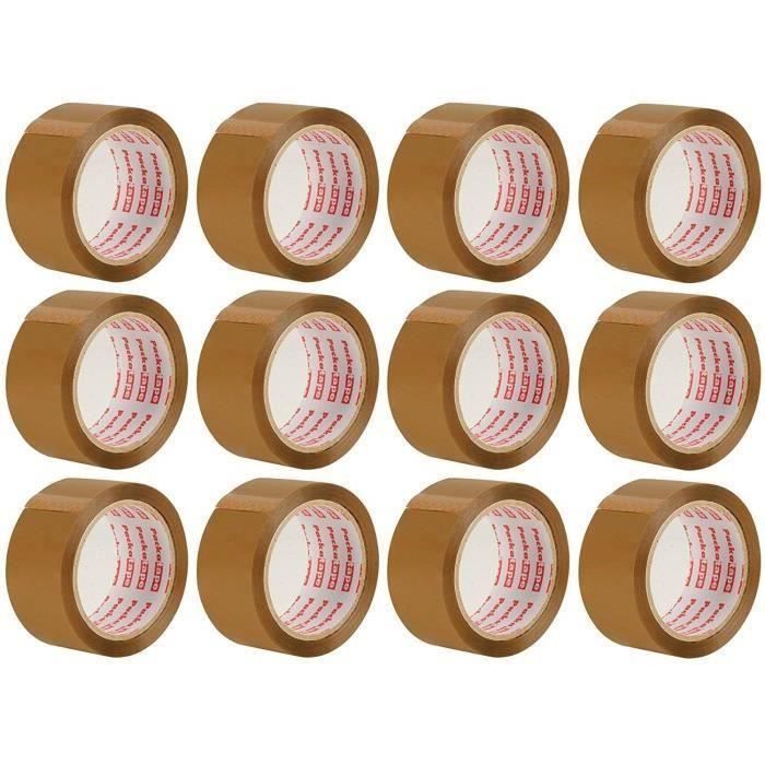 12 Rouleaux De Ruban Adhésif Magique – 3000 Cm Total, Compatible Scotch – Invisible, Inscriptible, Pour Emballage, Bureau