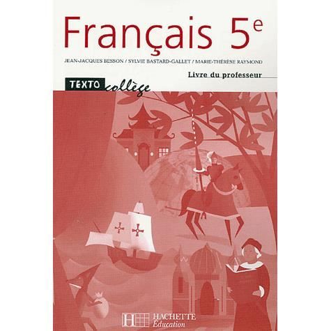 Francais 5e Achat Vente Livre Hachette Education Parution 01 08 2006 Pas Cher Soldes Sur Cdiscount Des Le 20 Janvier Cdiscount