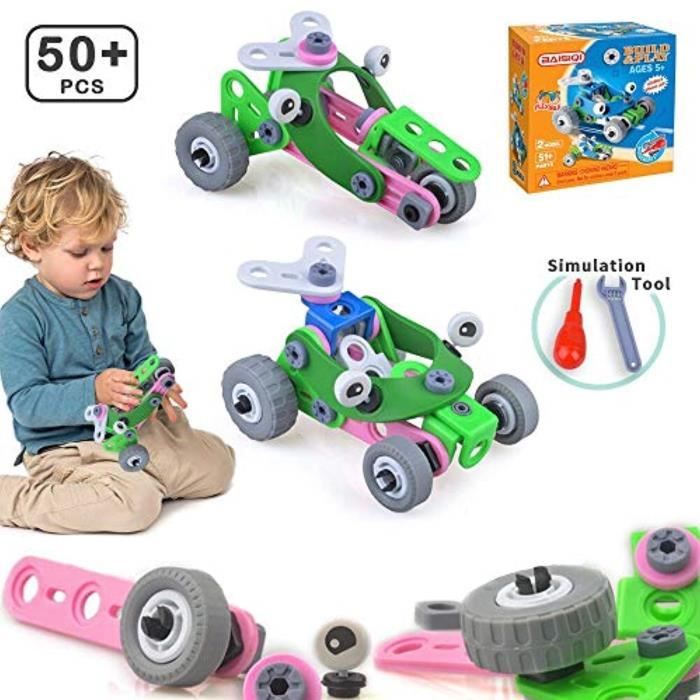 Jeu D'Assemblage HQIIZ Jouets éducatifs Voitures construction bricolage Construction Set Kits voiture pour Garçons- meilleurs cadeau