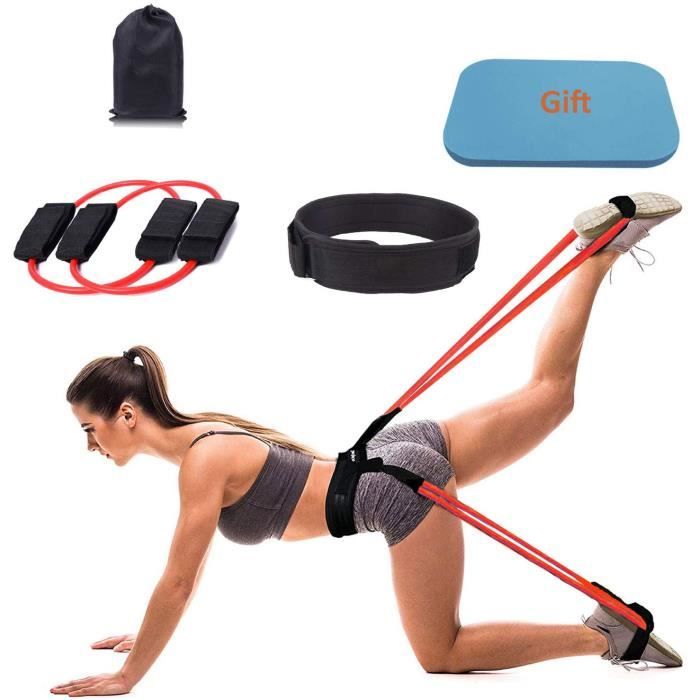 Femmes Booty Band Belt - Resistance Band Muscle Waist Belt - Réglable Workout Loop Ladies Elastic Muscle Trainer pour Les Femmes