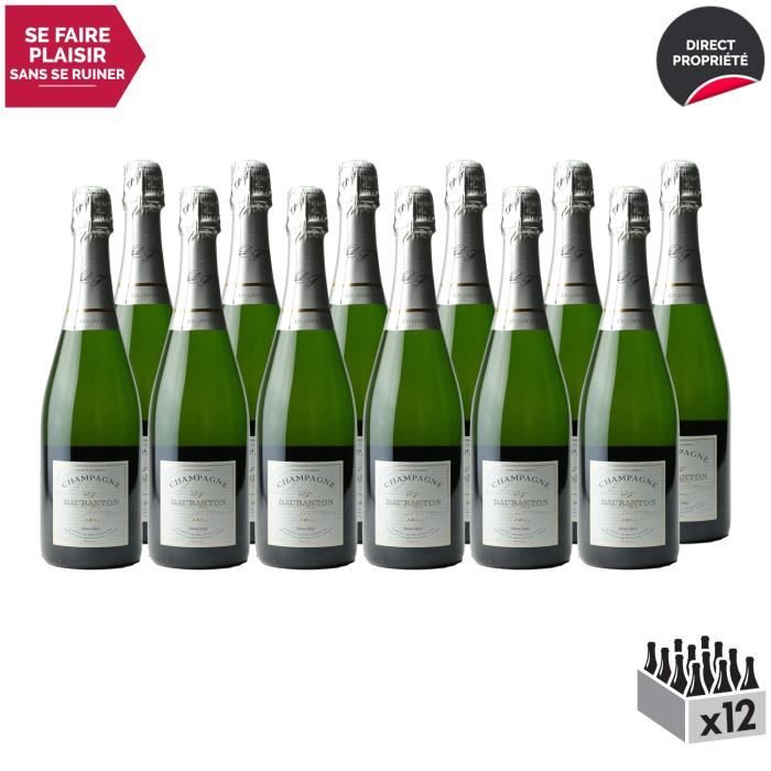 Champagne Demi-sec Blanc - Lot de 12x75cl - Champagne Daubanton - Cépages Chardonnay, Pinot Noir, Pinot Meunier