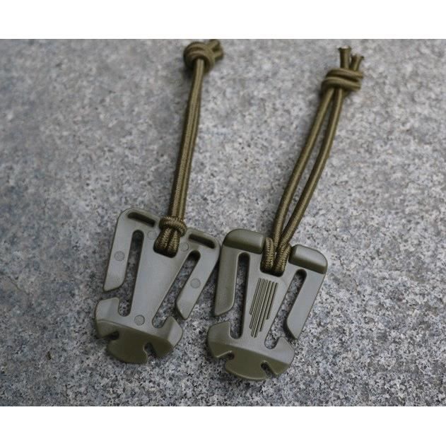 24 pcs/lot En Plein Air EDC Outil Sac À Dos Mousqueton Molle Boucle Clip Enrouleur pour Assurer En Nylon lâche 1 Pouce WEB Sangles
