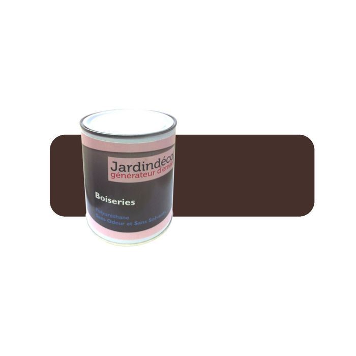 Peinture Brun chocolat pour Meuble en Bois brut 1 Litre Brun chocolat