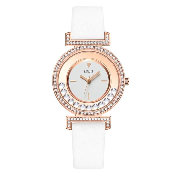 Mode minimaliste élégant avec cadran de bracelet montre à quartz pour femme montre-cadeau CDX201029913B