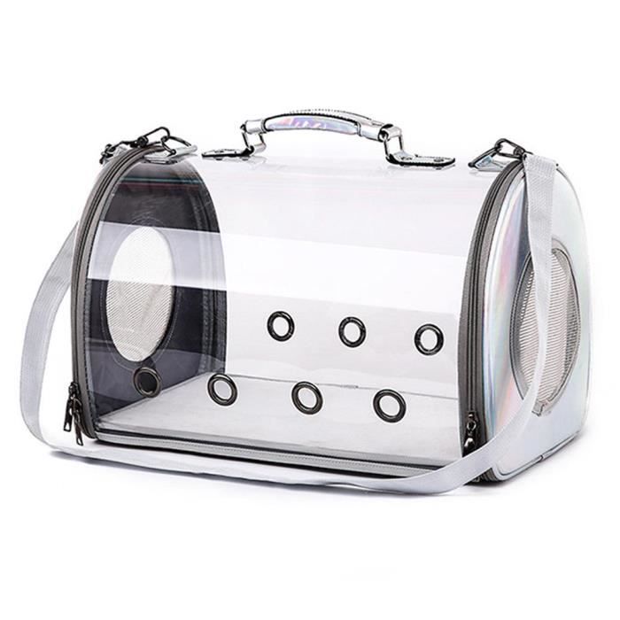 Sac de transport,Sac à dos Portable pour animaux Cage transparente pour chiens chats, sac à main respirant pour - Type WHITE