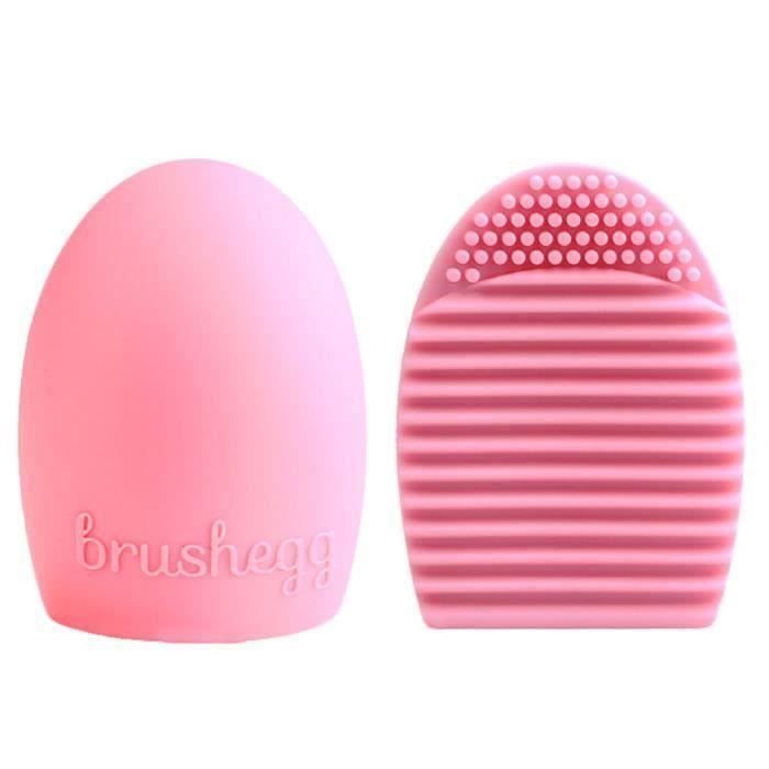 1 œuf PC Fashion femmes nettoyage gant lavage brosse épurateur Conseil pinceau de maquillage-Rose MKK33