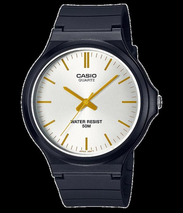 Casio - Montre Hommes - Quartz Analogique - Bracelet Plastique Noir - MW-240-7E3VEF