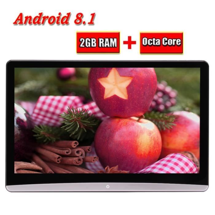 Eincar Moniteurs 12.5 pouces Android Têtière 8.1 Quad Core RAM 2G + ROM 8G voiture Télévision écran Autoradio Siège arrière unités d