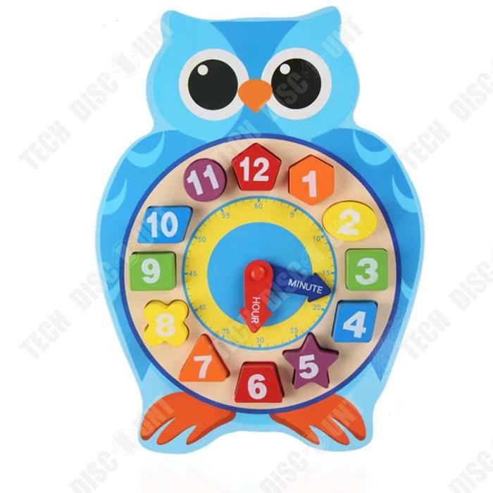TD® Horloge en grenouille pour enfants montre chiffre grenouille accessoire de jeu ludique apprentissage horaire amusant nouveau