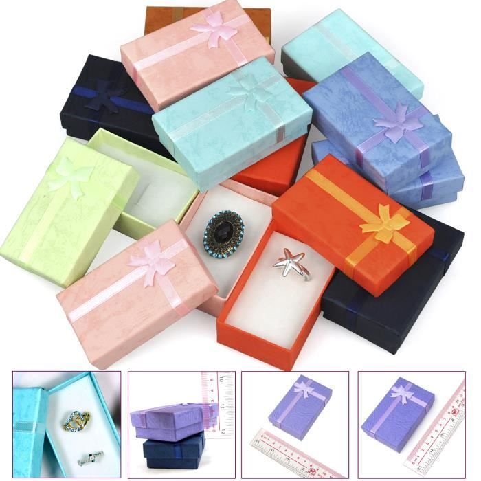 Superbes Boîtes à Cadeaux de Luxe Rectangulaires Courbes pour Présentation de Bijoux