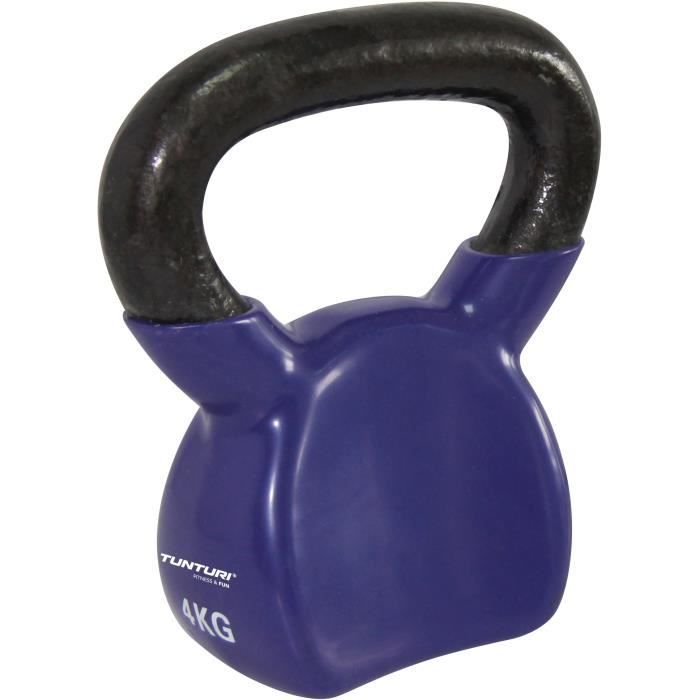 TUNTURI Kettlebell vinyle 4kg violet