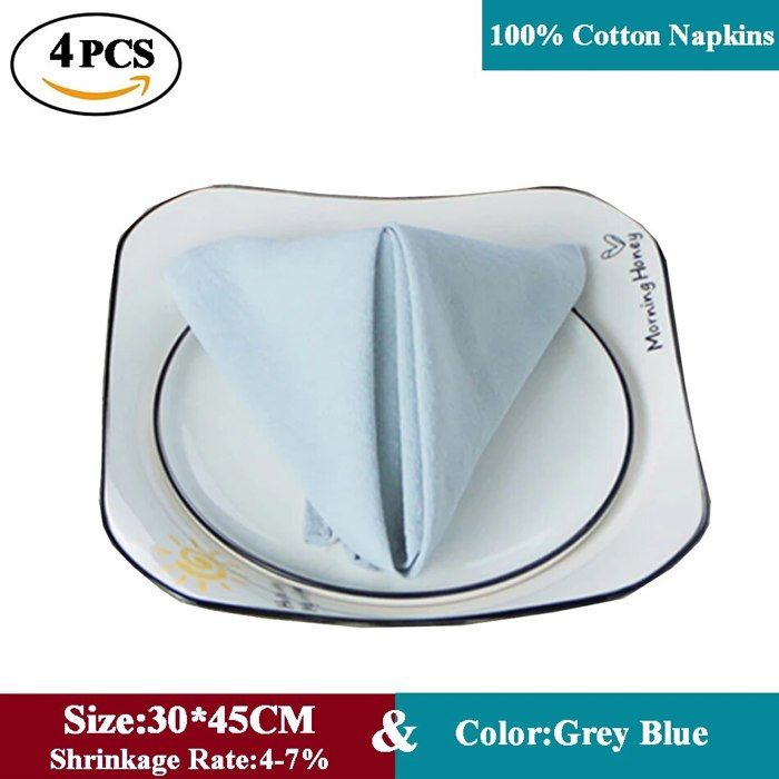 Lot De 4 Serviettes De Table Imperméables – Pour Mariage, Fêtes, Restaurants !