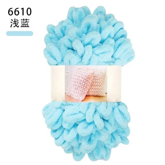 Fil chenille épais pour tricot à bras - Énorme fil à tricoter