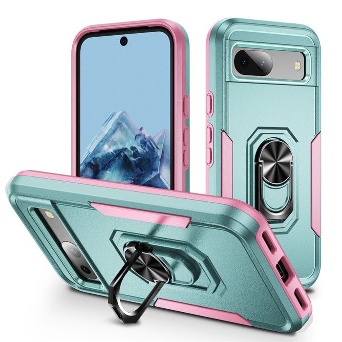 Coque Odeydo Pour Google Pixel 8A - Bleu Et Rose - Antichoc