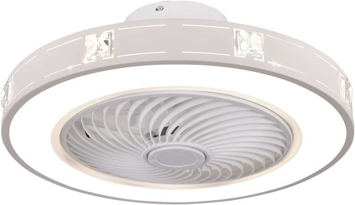 Ventilateur De Plafond Intelligent Avec Lumière LED Alexa - 50cm, 6 Vitesses, Télécommande, 2700K-6500K - 4
